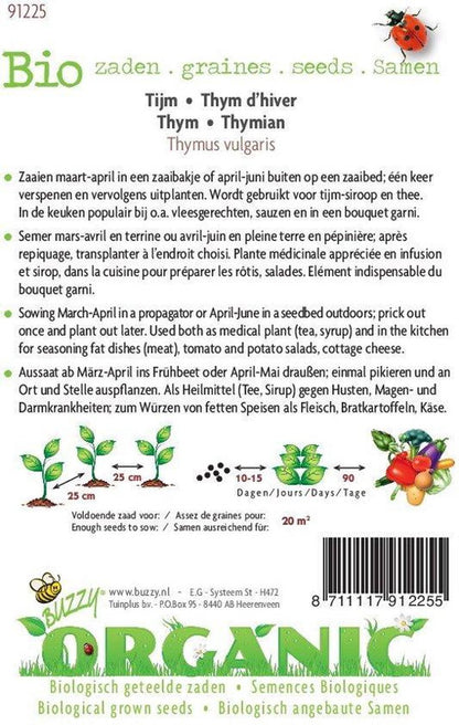 Buzzy® Organic - Tijm (BIO)