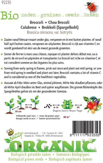  Buzzy® Organic Broccoli Groene Calabrese (BIO)