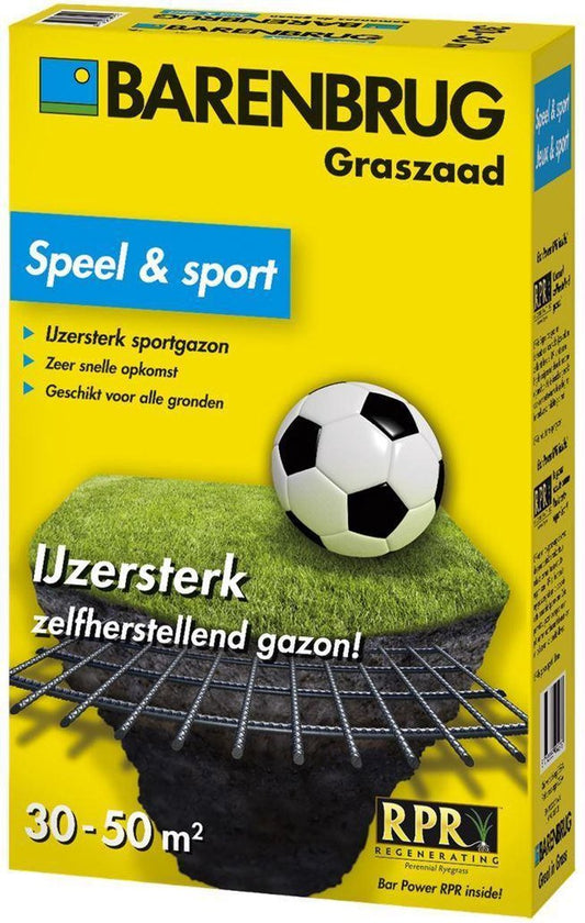  Barenbrug Speel &amp; Sport 1 Kg RPR Bar Power 30 Tot 50 M²