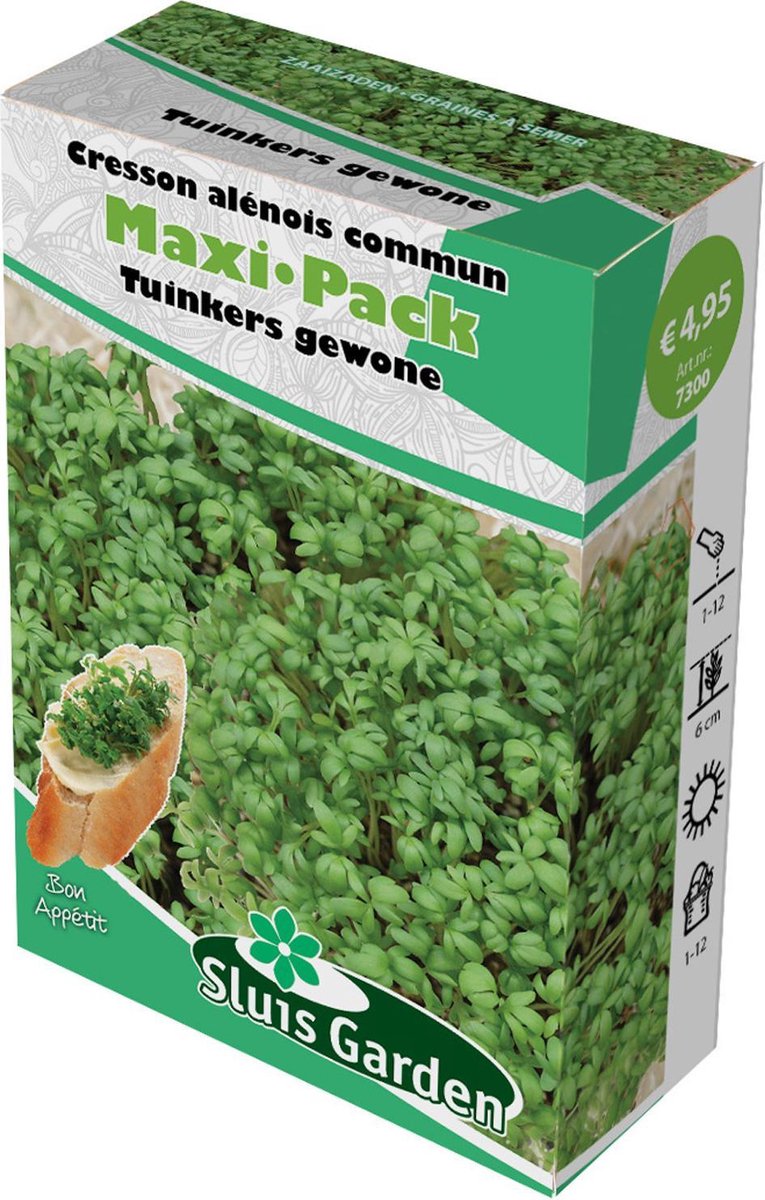  Sluis Garden - Tuinkers Gewone Maxi-Pack 250 Gram