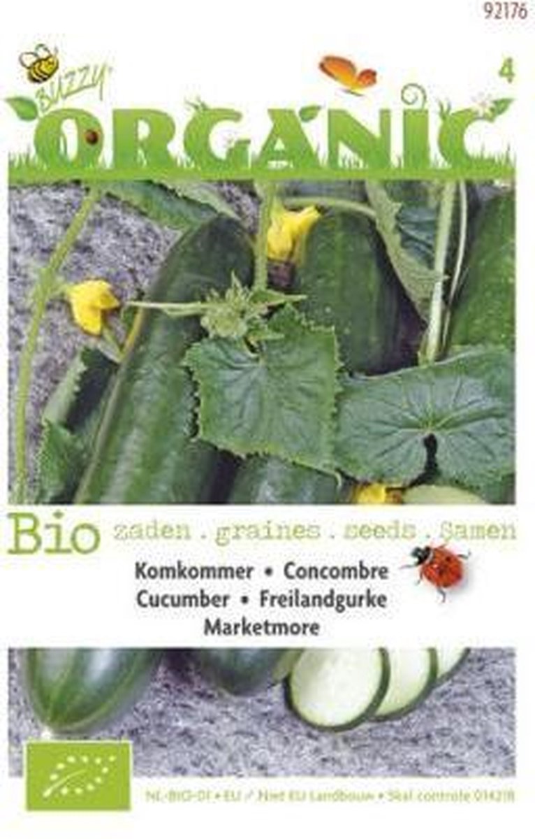  Buzzy® Organic Komkommer Marketmore (BIO)