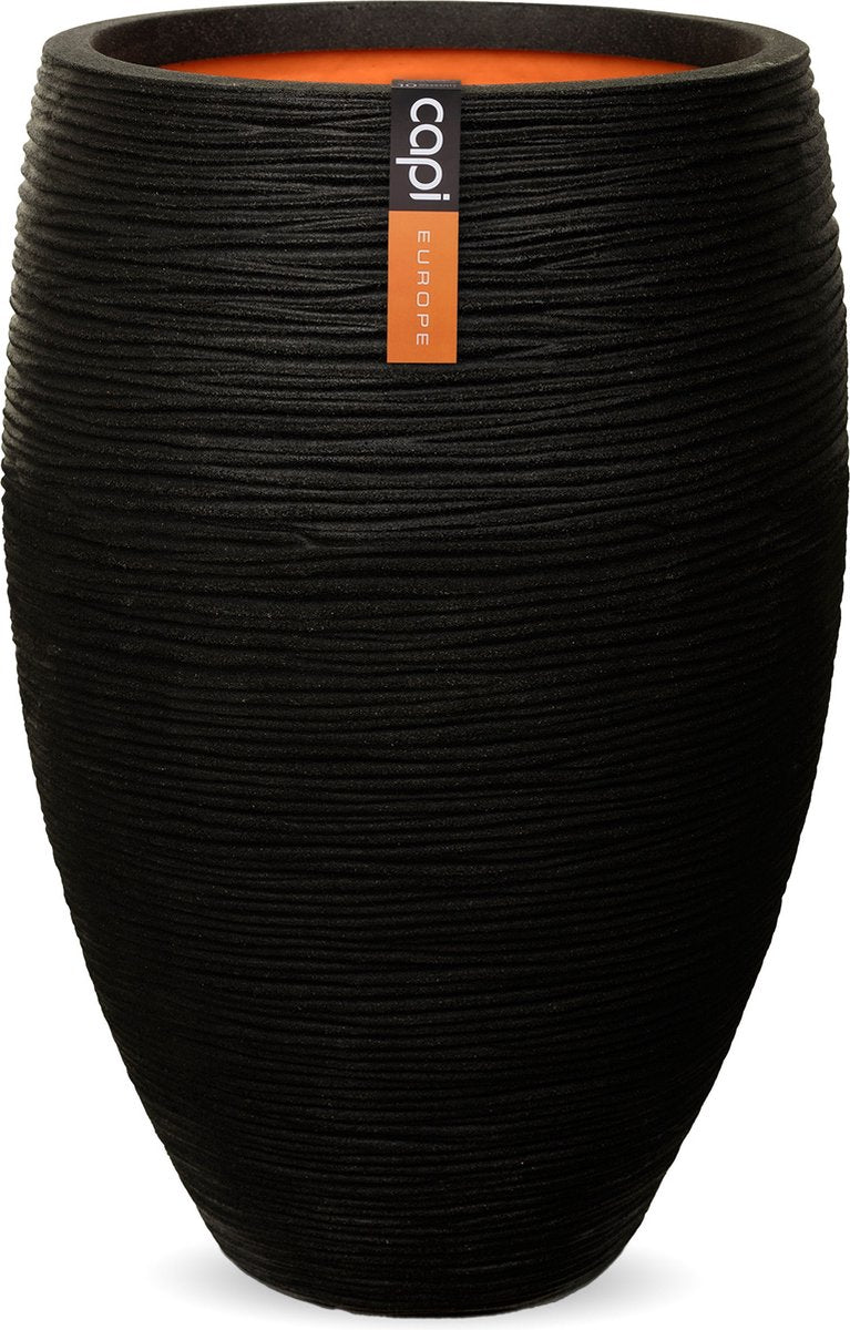  Capi Europe - Vaas Elegant Deluxe Rib NL - 56x84 - Zwart - Voor Binnen En Buiten - KBLR1132