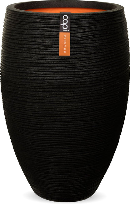  Capi Europe - Vaas Elegant Deluxe Rib NL - 56x84 - Zwart - Voor Binnen En Buiten - KBLR1132