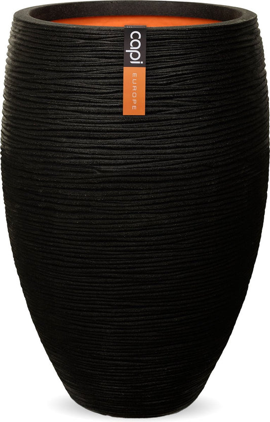  Capi Europe - Vaas Elegant Deluxe Rib NL - 56x84 - Zwart - Voor Binnen En Buiten - KBLR1132