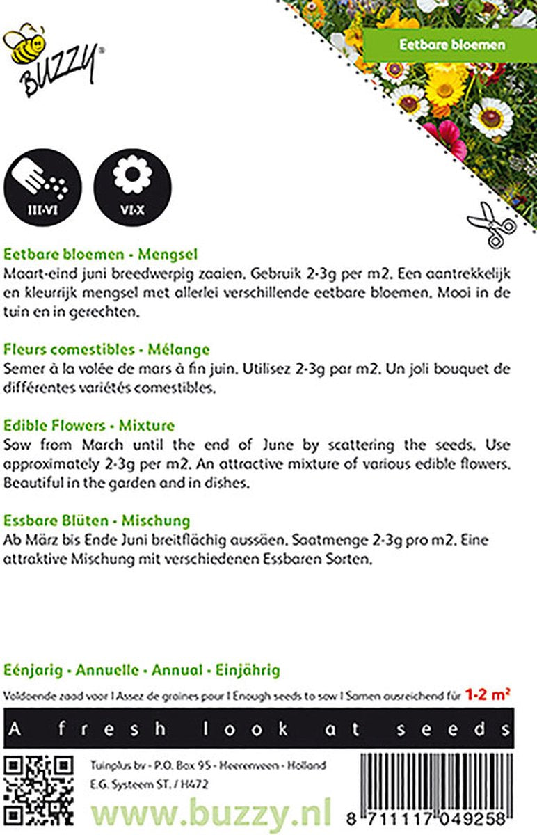  Buzzy® Mengsel Eetbare Bloemen