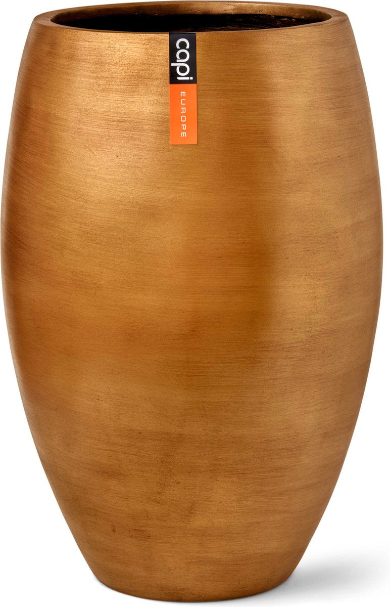  Capi Europe - Vaas Elegant Deluxe Retro XL - 41x62 - Goud - Bloempot Voor Binnen - Opening ⌀29 - RTG1131