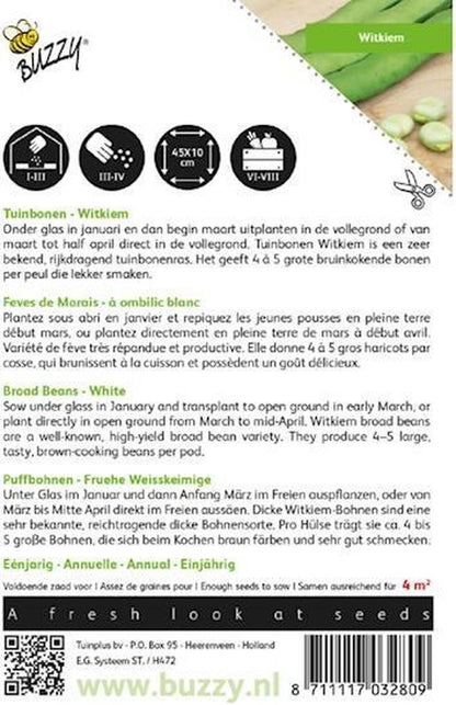  Buzzy® Tuinbonen Witkiem