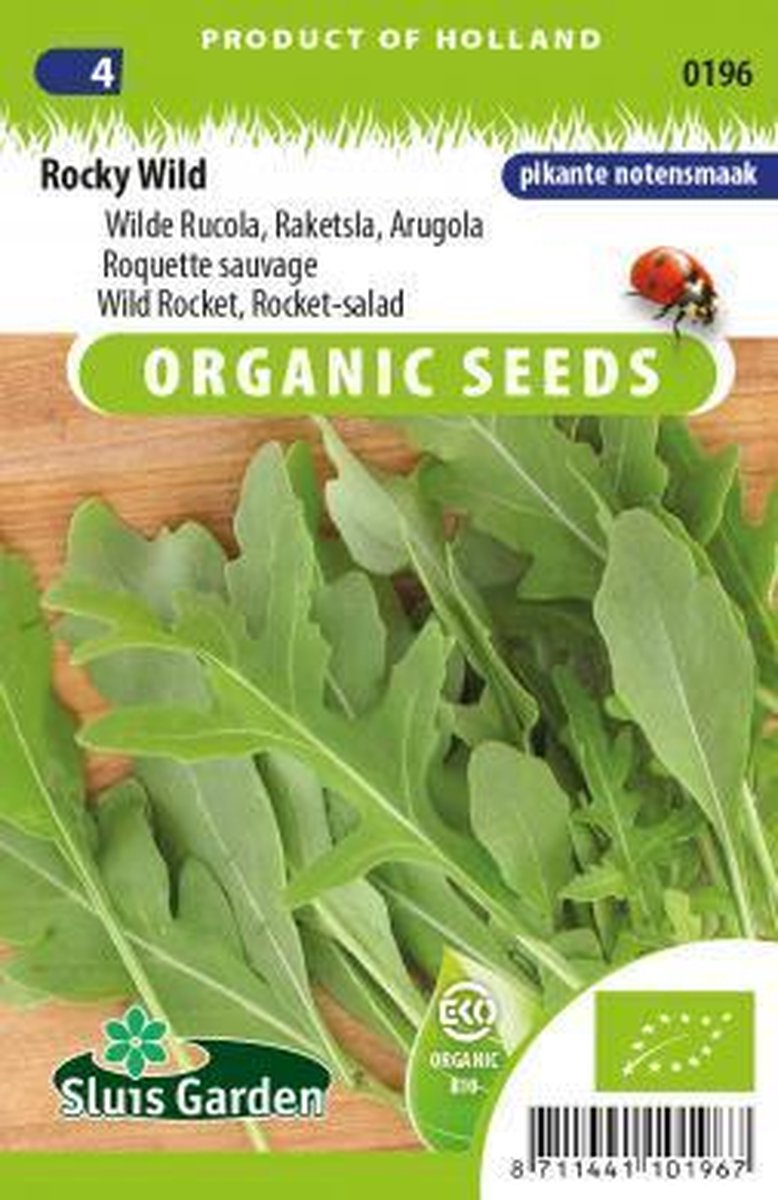  Sluis Garden - Wilde Rucola Rocky Wild Biologisch (Diplotaxis Selvatica)