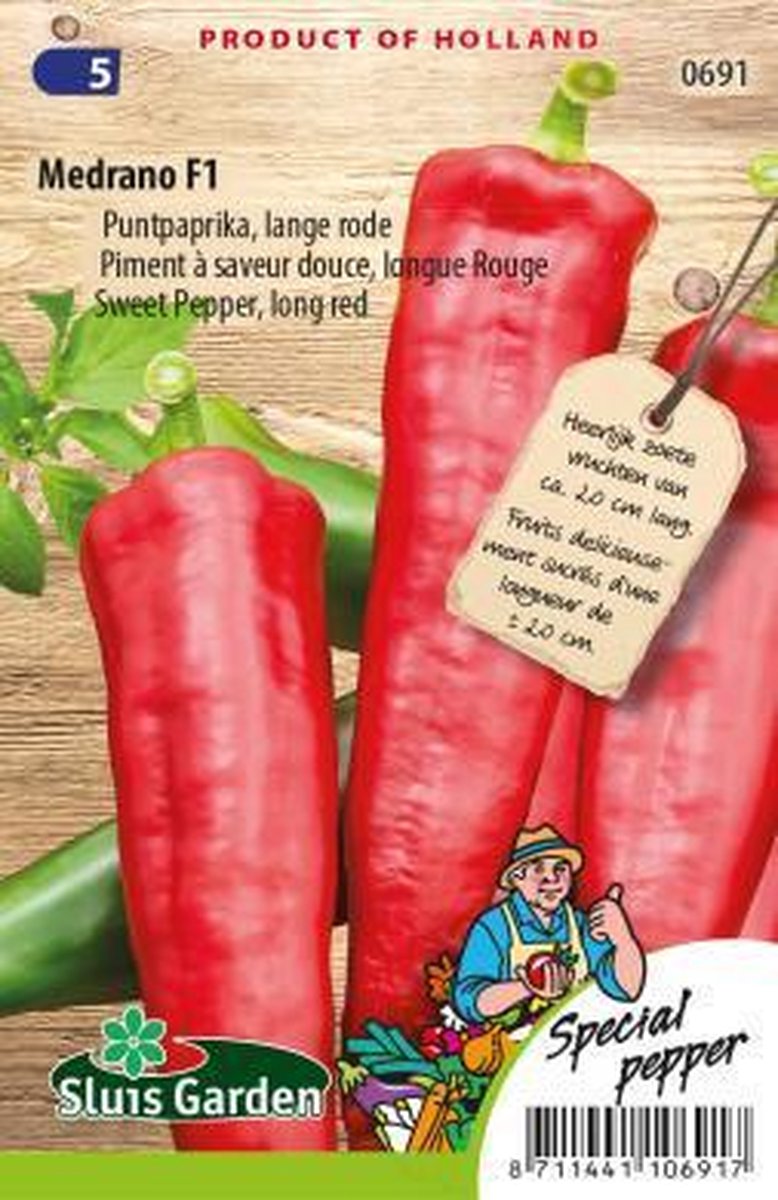  Sluis Garden - Puntpaprika Medrano F1 (Capsicum)
