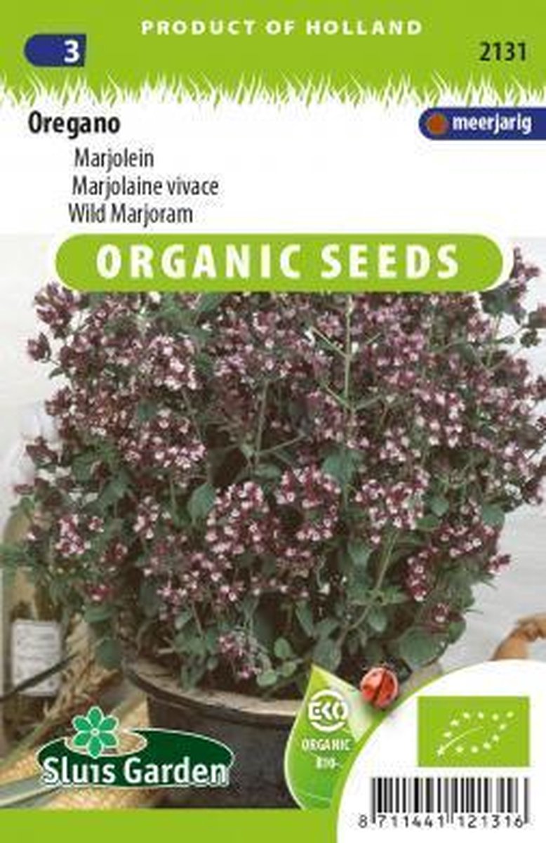  Sluis Garden - Oregano Biologisch (Origanum Vulgare)
