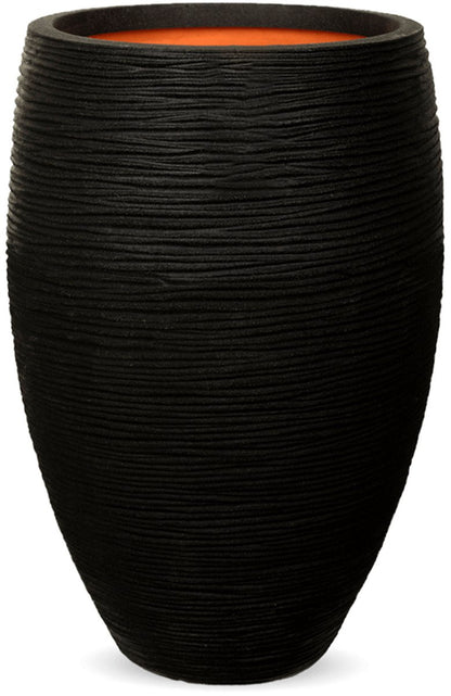  Capi Europe - Vaas Elegant Deluxe Rib NL - 40x60 - Zwart - Voor Binnen En Buiten - KBLR1131