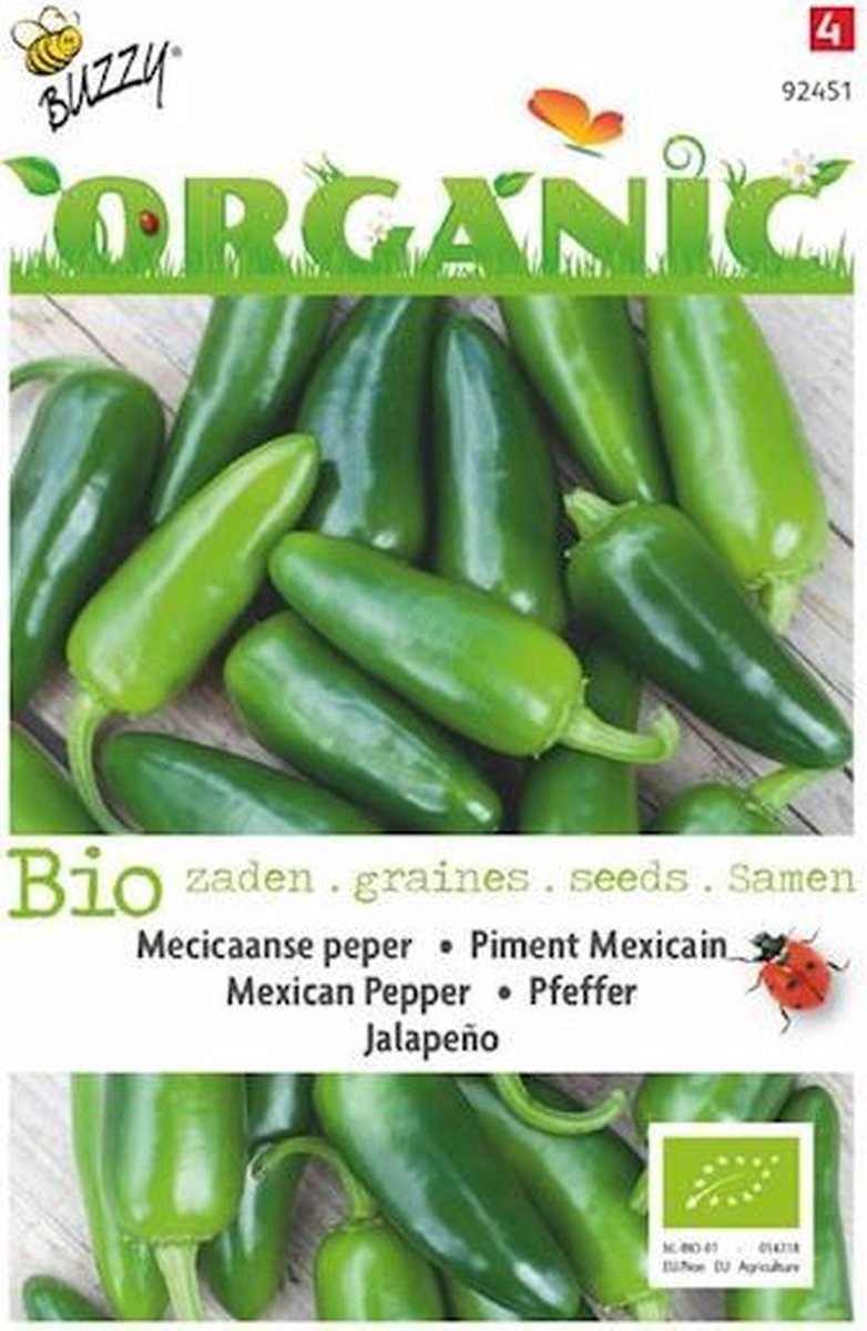  Buzzy Organic - Peper Jalapeno (Capsicum Annuum)
