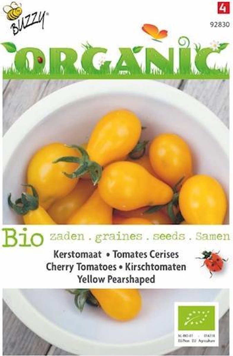  Buzzy Organic Tomaat Yellow Pearshaped BIO