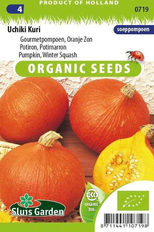  Sluis Garden - Pompoen Uchiki Kuri (Oranje Zon) Biologisch