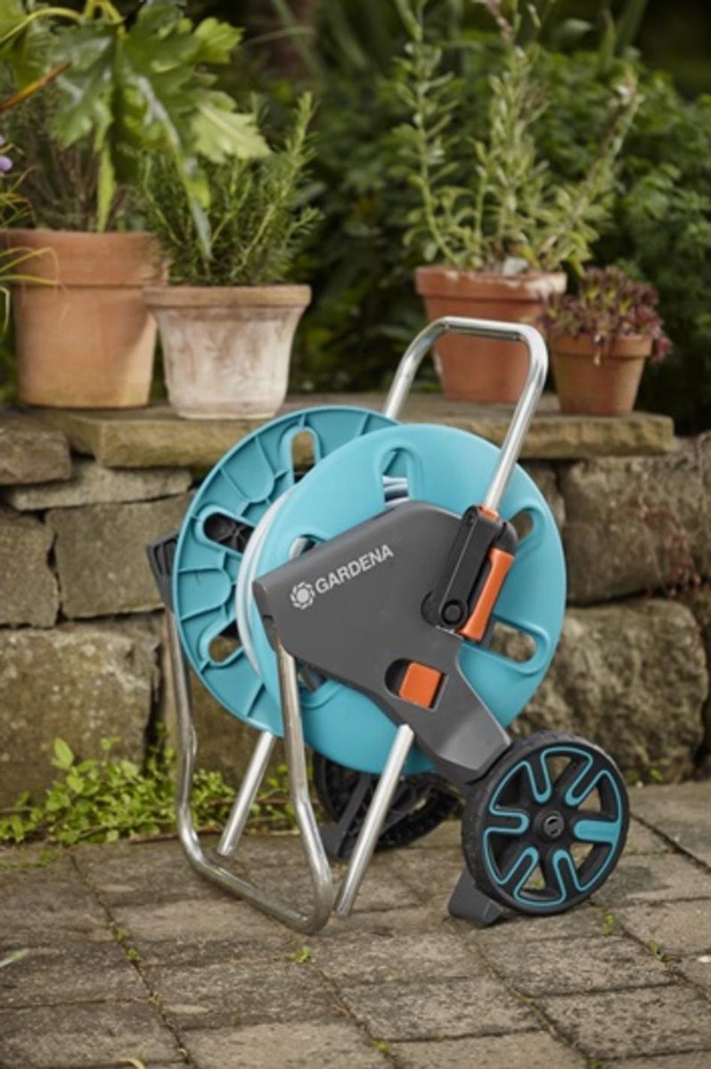  GARDENA - AquaRoll CleverRoll S Set Slangenwagen - Incl. 20 M Slang - Maximaal 40 M Opbergcapaciteit