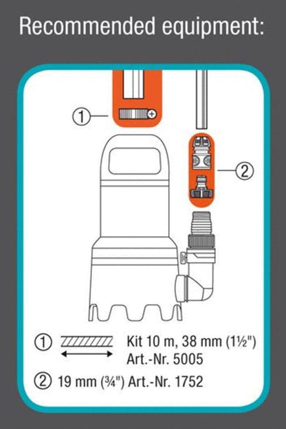  Gardena Dompelpomp 9000 Rvs 24,2 X 28,3 Cm Zwart/grijs