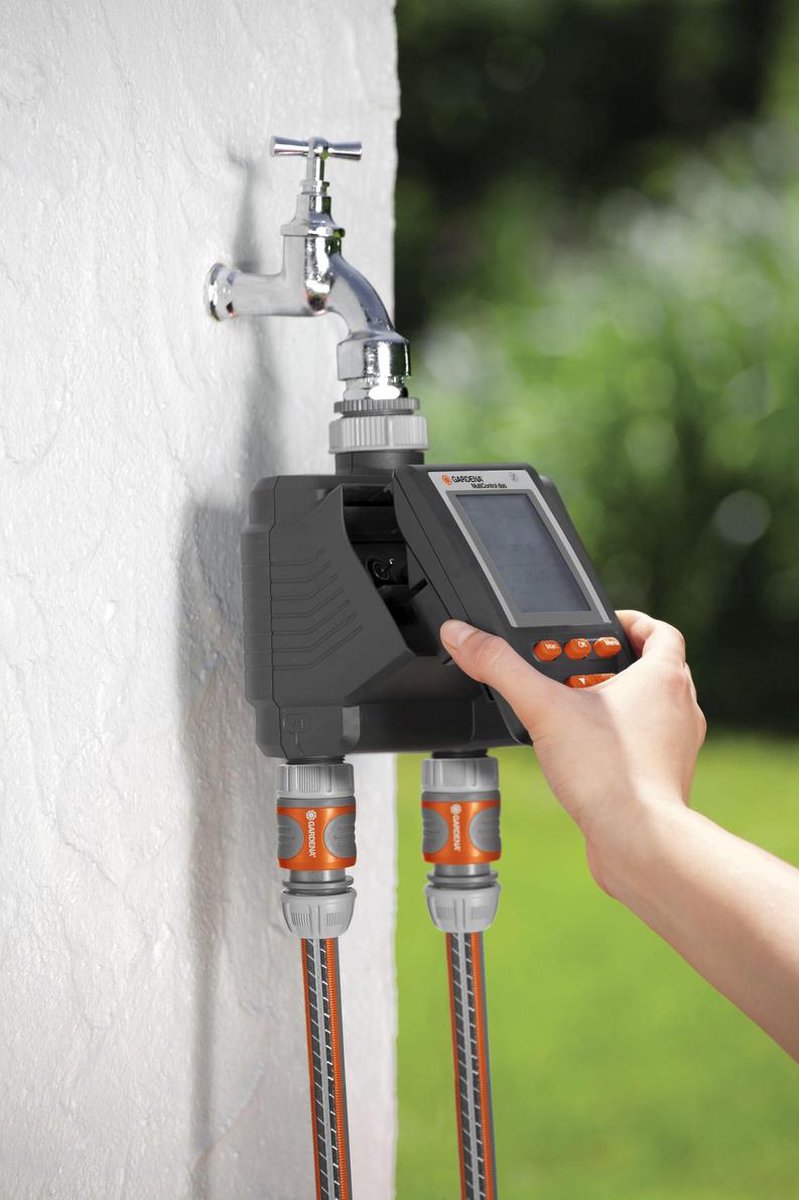  GARDENA Besproeiingsomputer MultiControl Duo - 3 Besproeiingen Per Dag - 1min Tot 3u 59min.