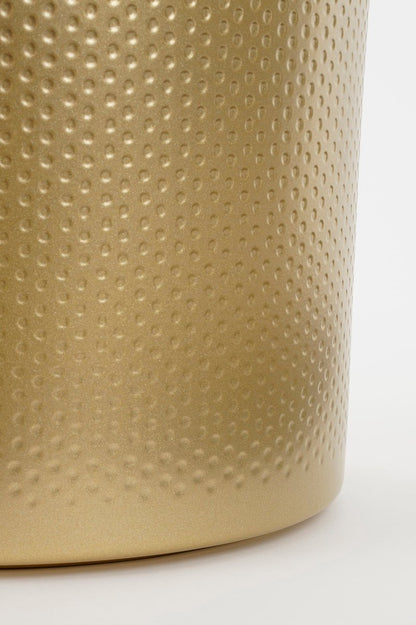  Mica Decorations Era Bloempot - H21,5 X Ø23 Cm - Reliëf - Goud