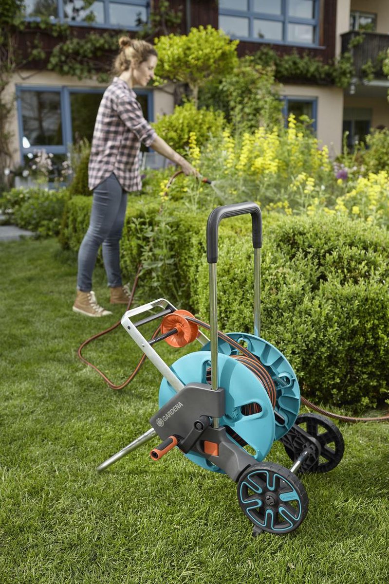  GARDENA AquaRoll M Easy Set - Slangwagen - Maximaal 60 M Opbergcapaciteit