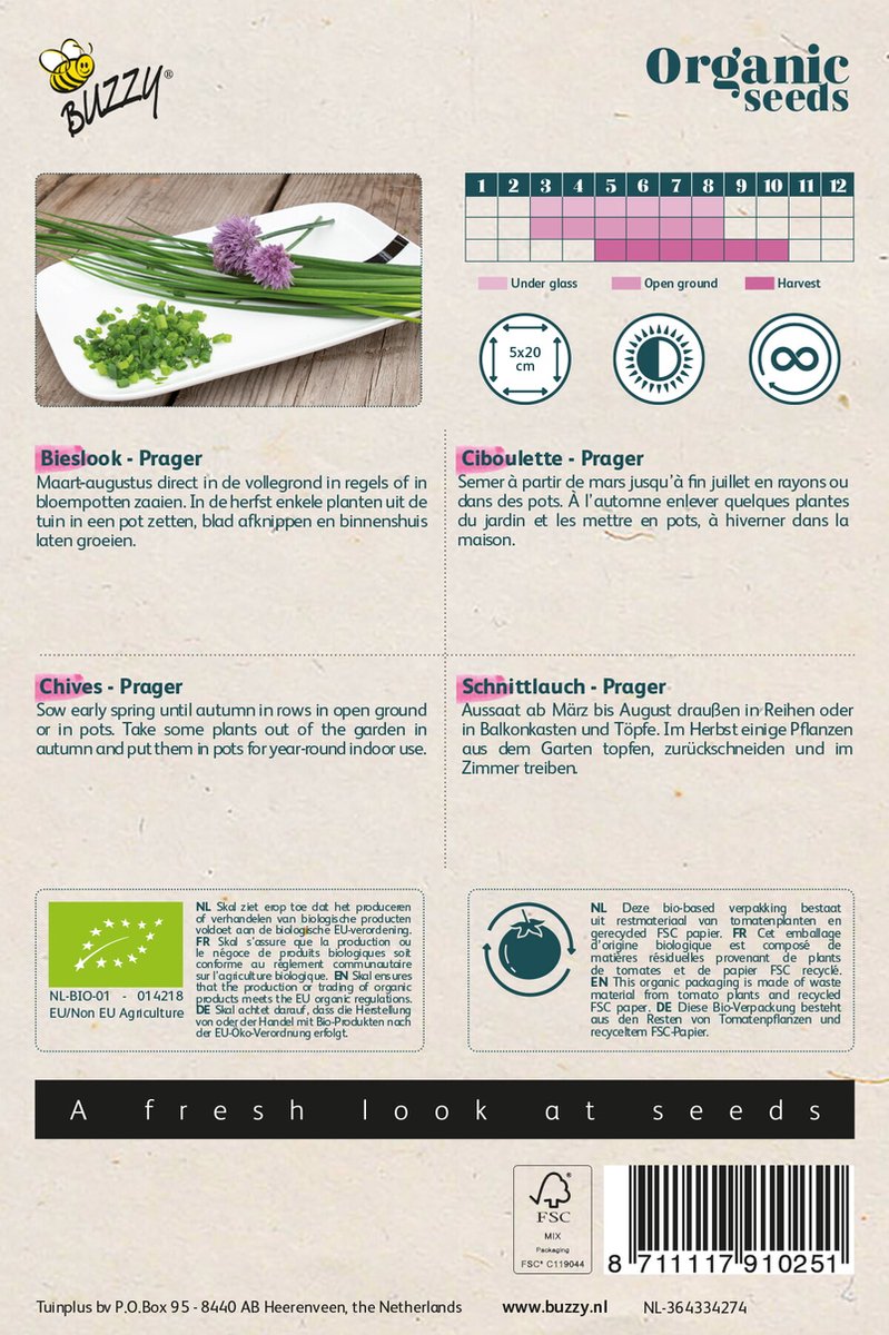  Buzzy® Organic Bieslook Prager (BIO)