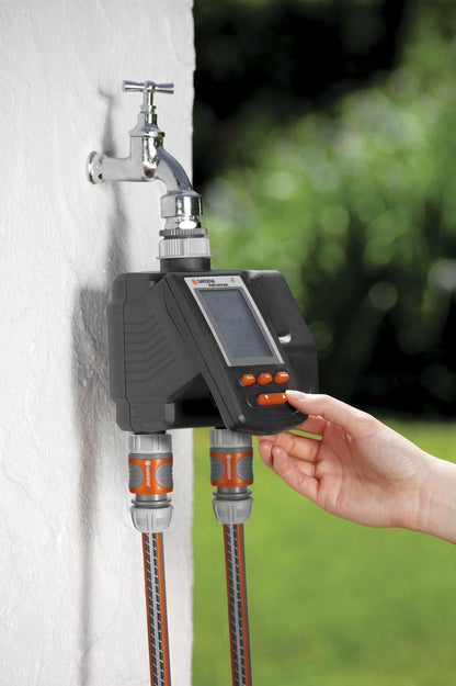  GARDENA Besproeiingsomputer MultiControl Duo - 3 Besproeiingen Per Dag - 1min Tot 3u 59min.