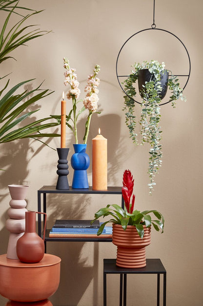  Mica Decorations Dexter Bloempot Hangend - L34 X B14 X H65 Cm - Zwart