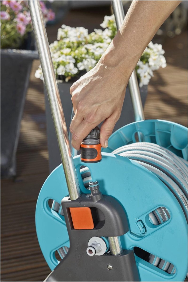  GARDENA - AquaRoll CleverRoll S Set Slangenwagen - Incl. 20 M Slang - Maximaal 40 M Opbergcapaciteit