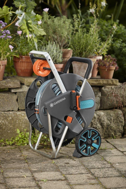  GARDENA - AquaRoll L CleverRoll L Easy Set Slangenwagen - Maximaal 50 Meter - Verstelbare Handgreep