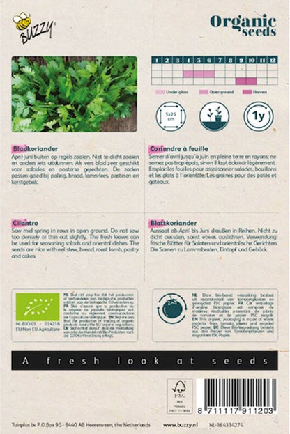  Buzzy® Organic Koriander (BIO)