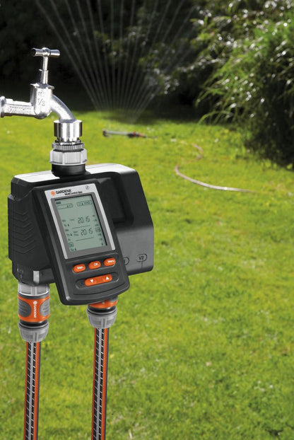  GARDENA Besproeiingsomputer MultiControl Duo - 3 Besproeiingen Per Dag - 1min Tot 3u 59min.