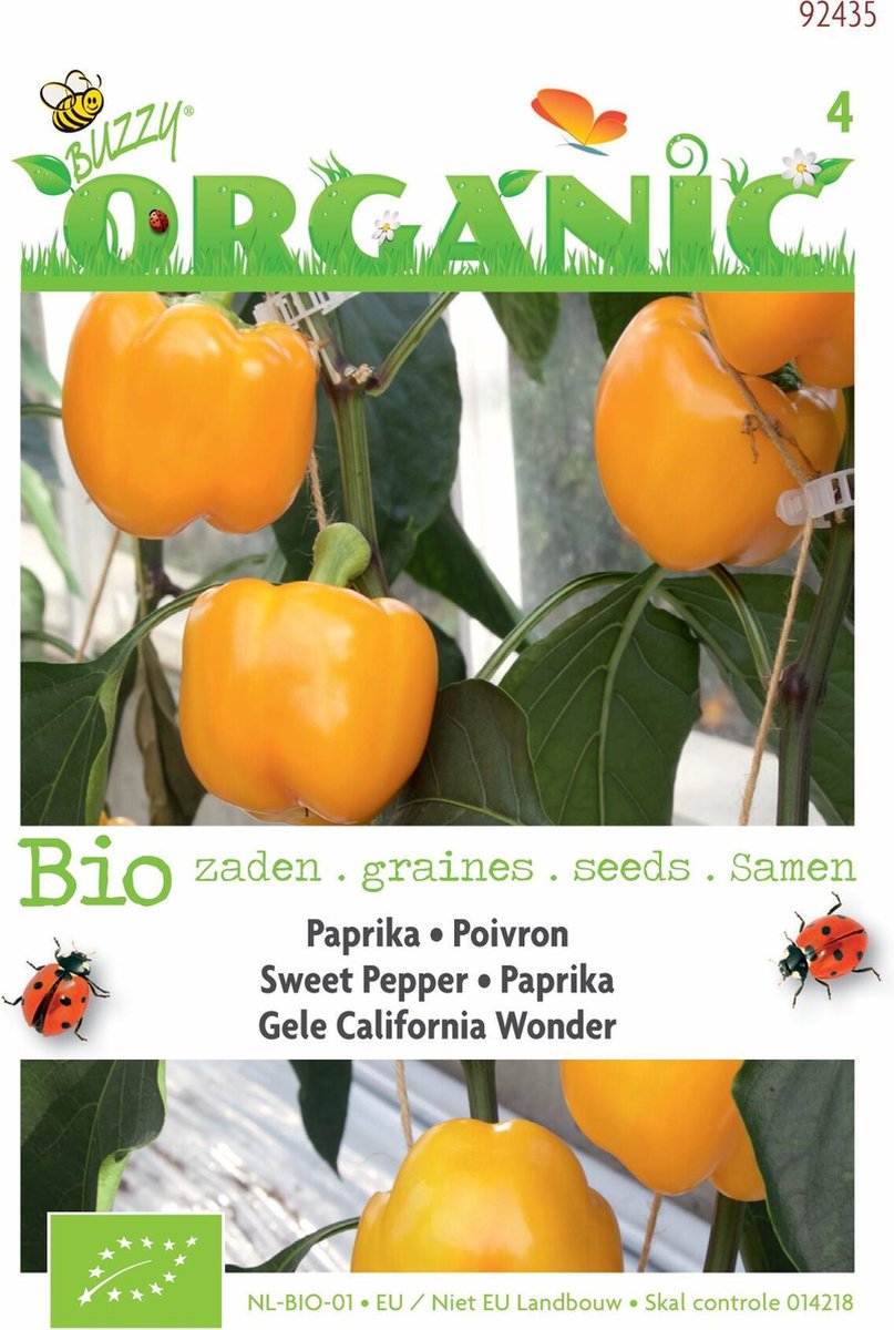  Organic Paprika Yellow California Wonder (BIO) - Inh.: 0,25 Gram