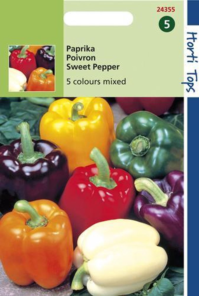  Hortitops Zaden - Paprika 5 Kleuren