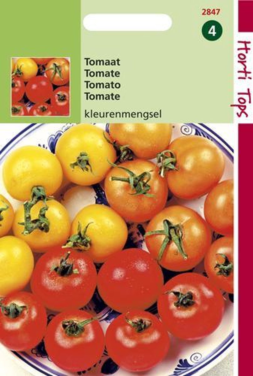  Hortitops Zaden - Tomaten Drie Kleuren Mengsel