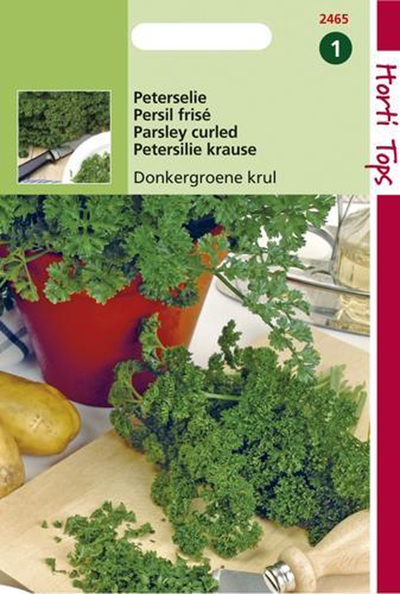  Hortitops Zaden - Peterselie Gekrulde Donkergroene