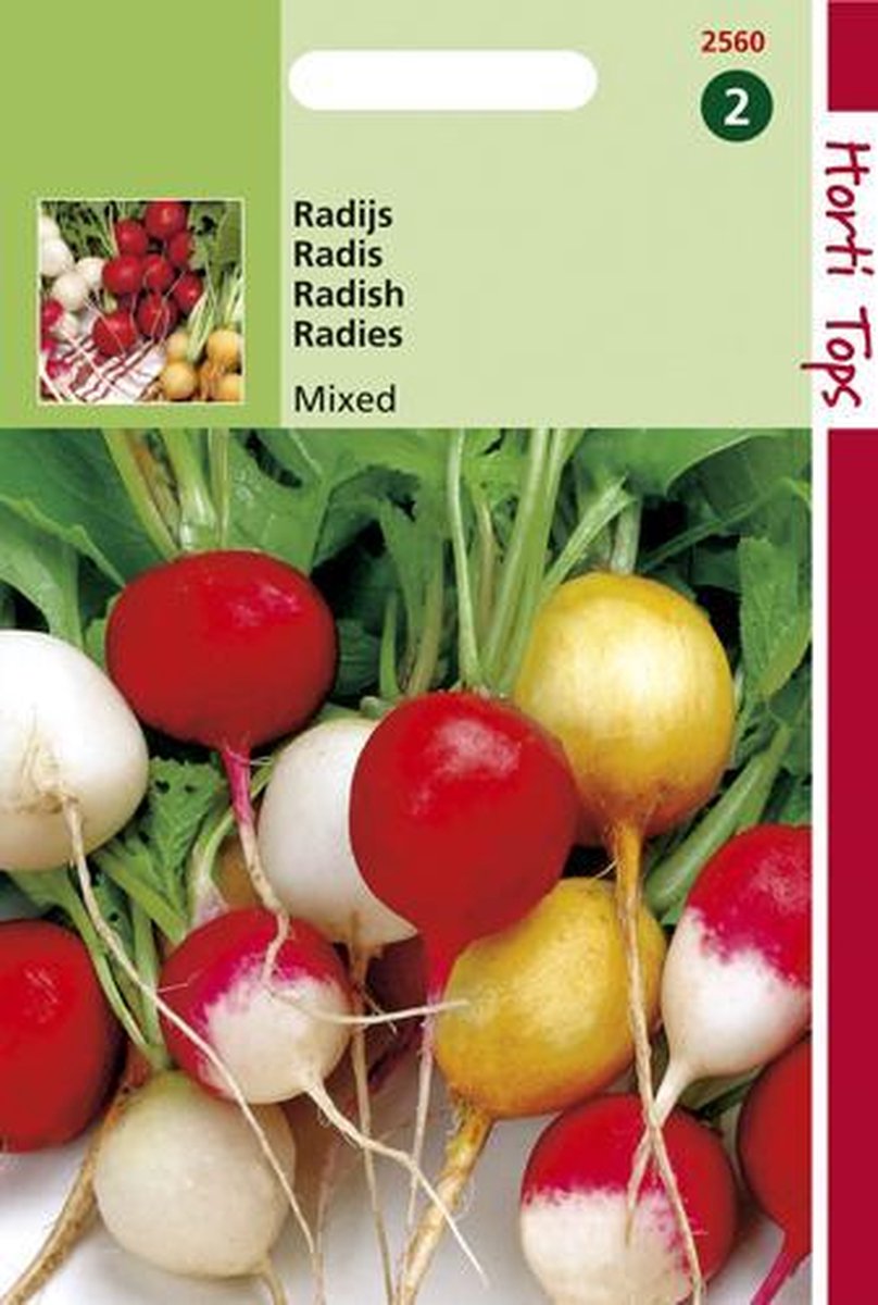  Hortitops Zaden - Radijs Ronde Gemengd