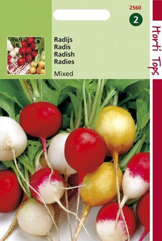  Hortitops Zaden - Radijs Ronde Gemengd