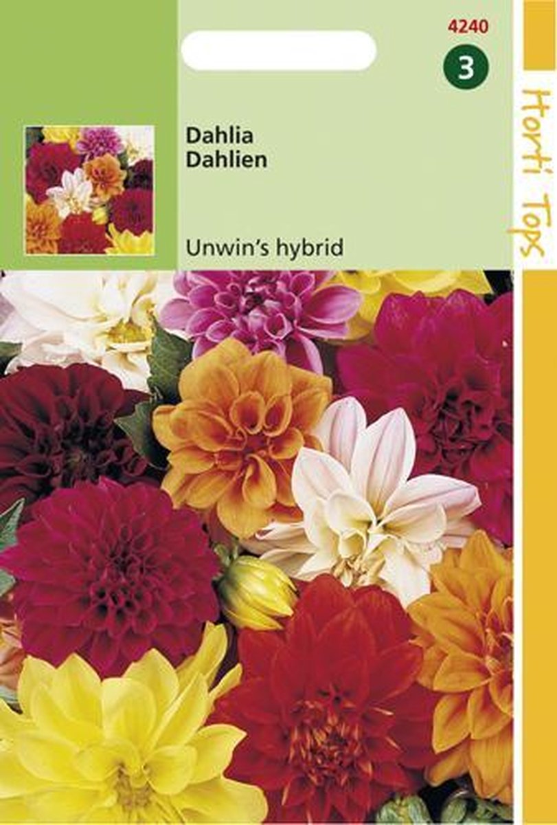  Hortitops Zaden - Dahlia Variabilis Unwin'S Hybride Gemengd