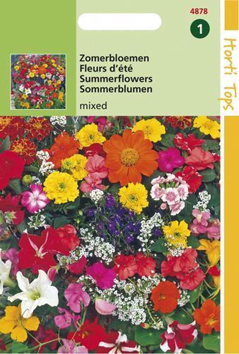  Hortitops Zaden - Zomerbloemen Gemengd