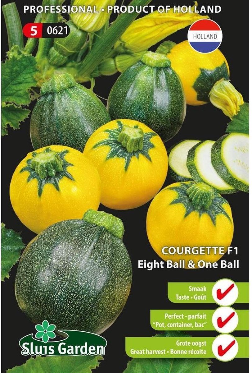  Sluis Garden - Courgette Eight &amp; One Ball F1