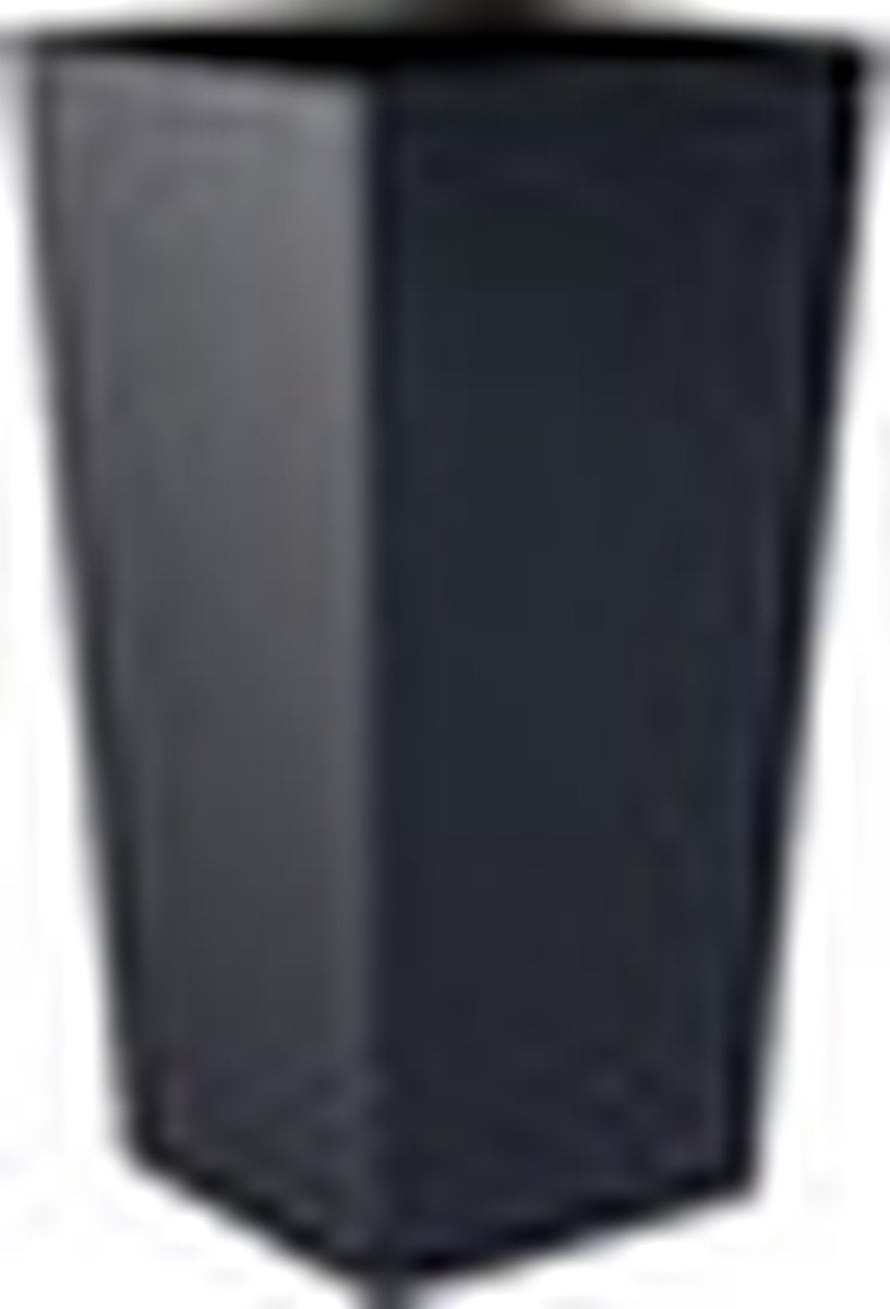 Prosperplast Kunststof Urbi Bloempot/plantenpot Met Binnenpot Antraciet 32 X 32 X 61 Cm - 21/49 Liter - Hoge Vierkante Bloempotten
