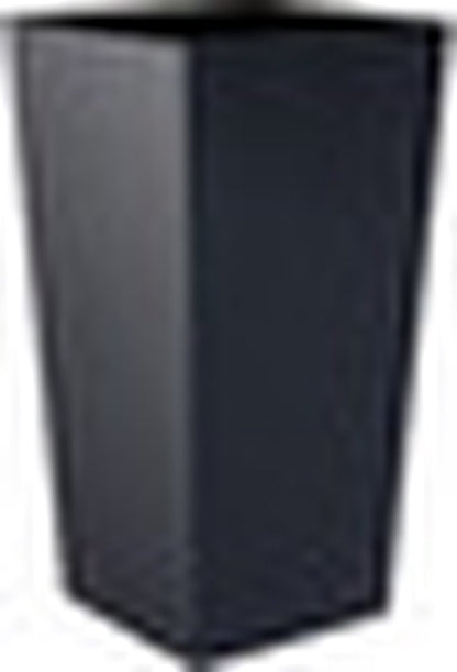 Prosperplast Kunststof Urbi Bloempot/plantenpot Met Binnenpot Antraciet 32 X 32 X 61 Cm - 21/49 Liter - Hoge Vierkante Bloempotten