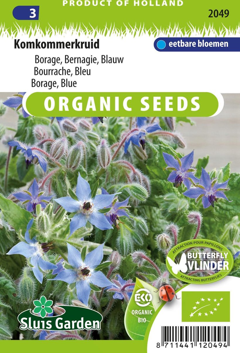  Sluis Garden - Komkommerkruid Blauw BIO