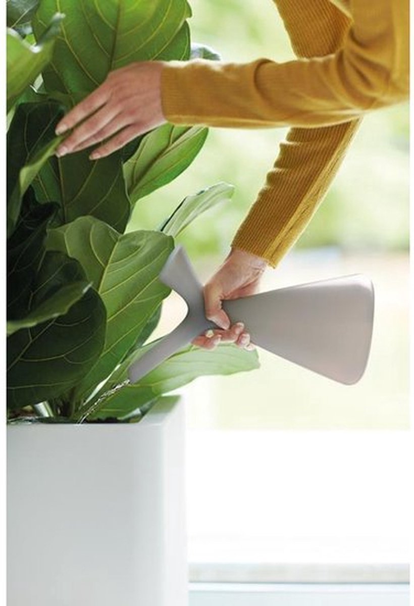  Elho Plunge Gieter 20 - Gieter Voor Binnenaccessoires - Ø 15.0 X H 29.5 Cm - Grijs/Warm Grijs