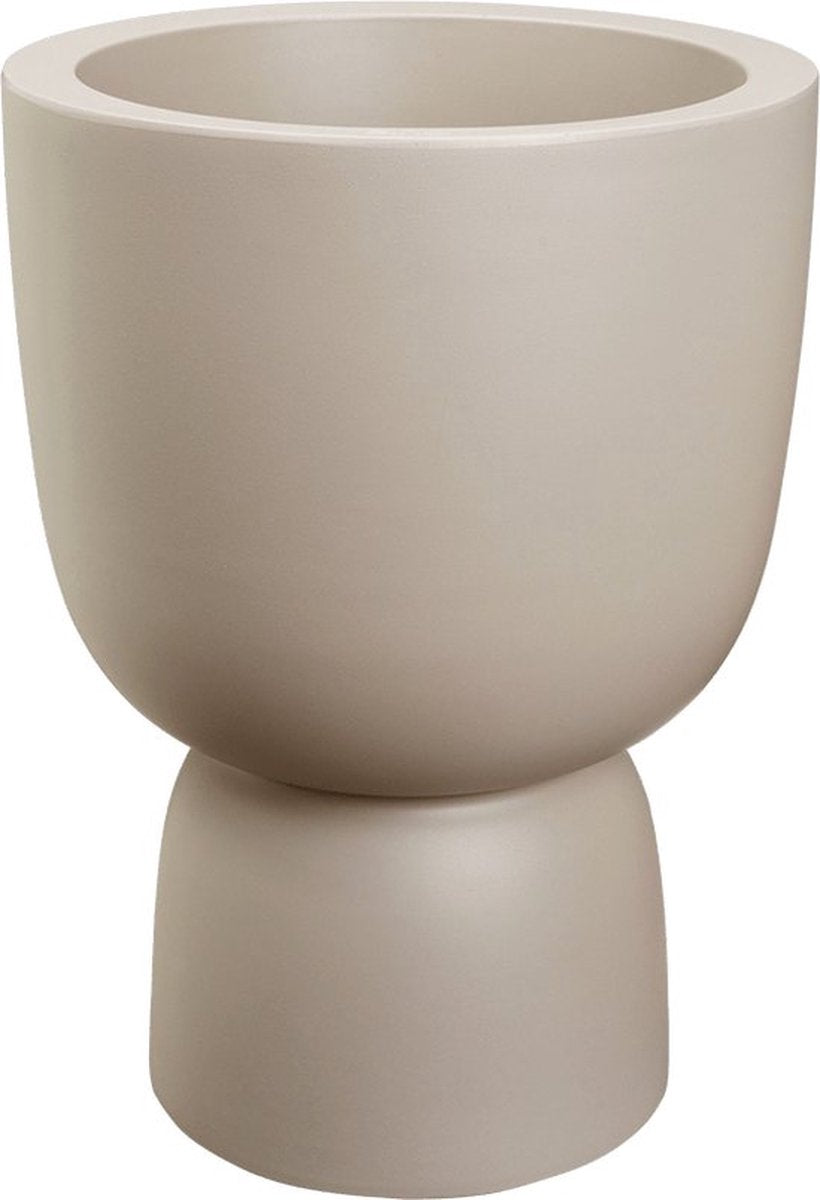  Elho Pure Coupe 35 - Bloempot Voor Binnen &amp; Buiten - Ø 34.9 X H 49.0 Cm - Beige/Balanced Beige