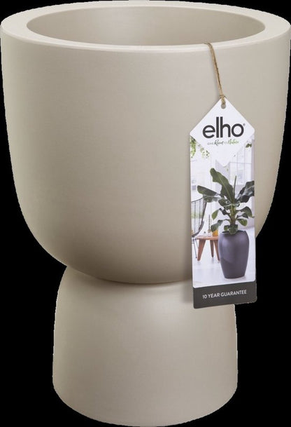  Elho Pure Coupe 35 - Bloempot Voor Binnen &amp; Buiten - Ø 34.9 X H 49.0 Cm - Beige/Balanced Beige