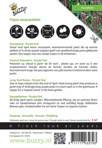  Buzzy® Kousenband Paars