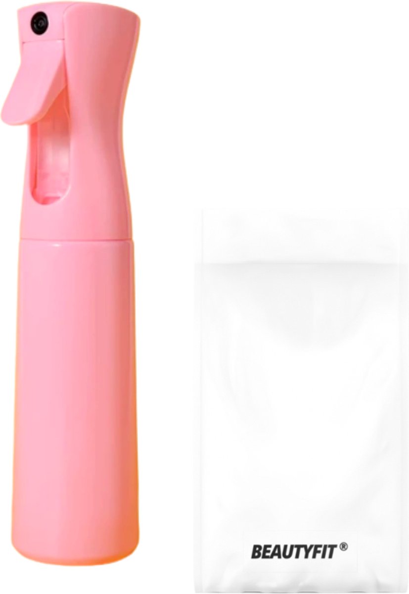 Merkloos Multifunctioneel Mist Sprayer Roze - Mist Verstuiver Water - Waterspray - Waterverstuiver Haar - Mist Sprayer - Spuitfles Haar - Plantenspuit - 300 Ml