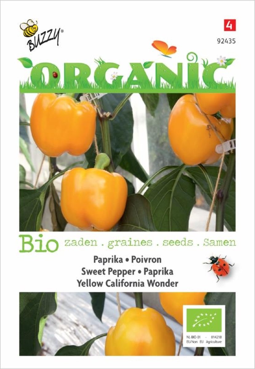  Organic Paprika Yellow California Wonder (BIO) - Inh.: 0,25 Gram