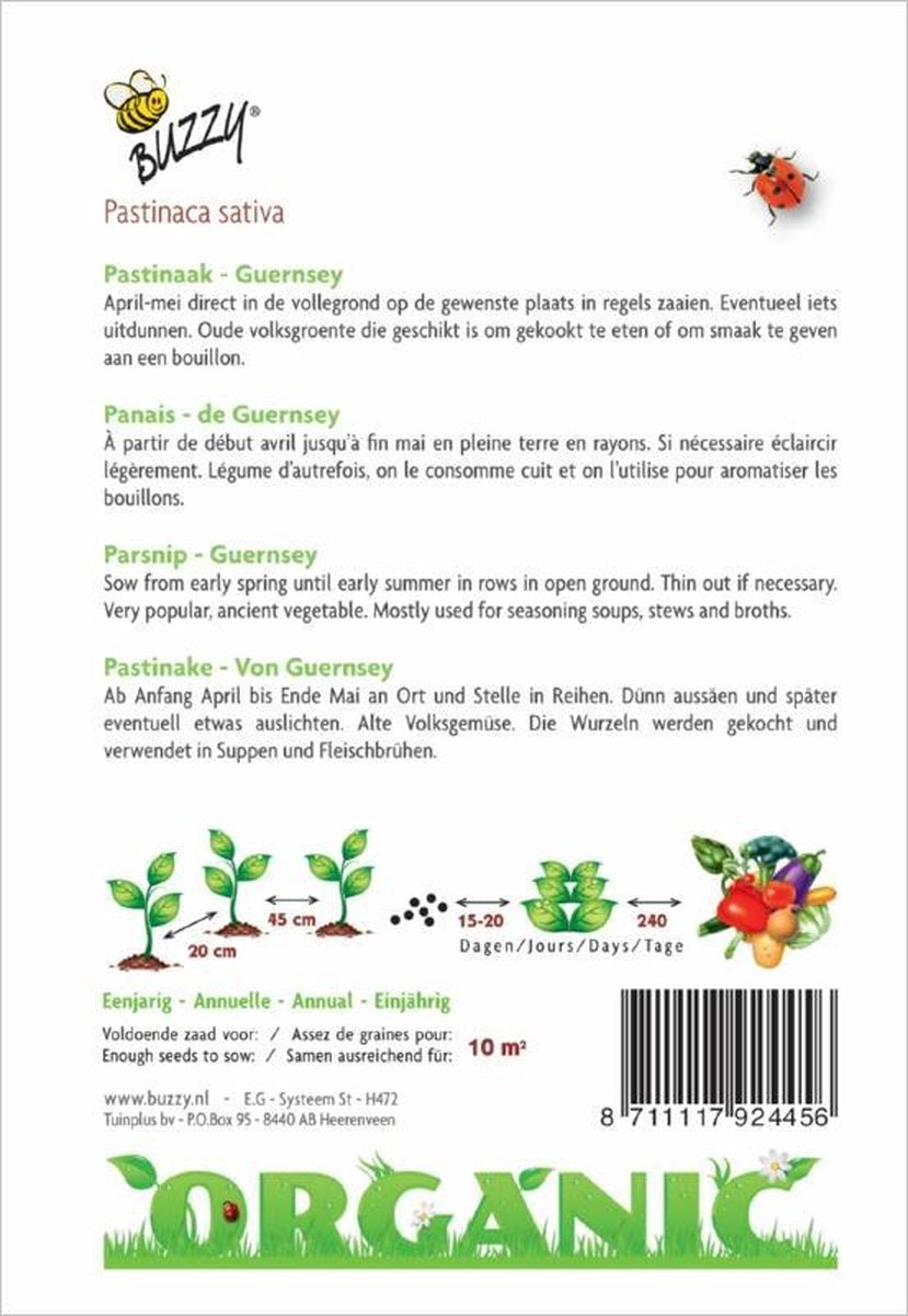  Buzzy Organic Pastinaak (BIO)