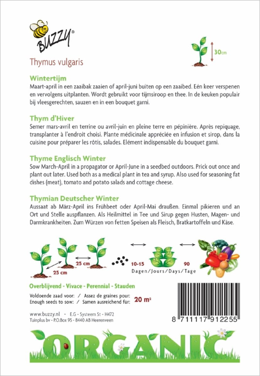  Buzzy® Organic - Tijm (BIO)